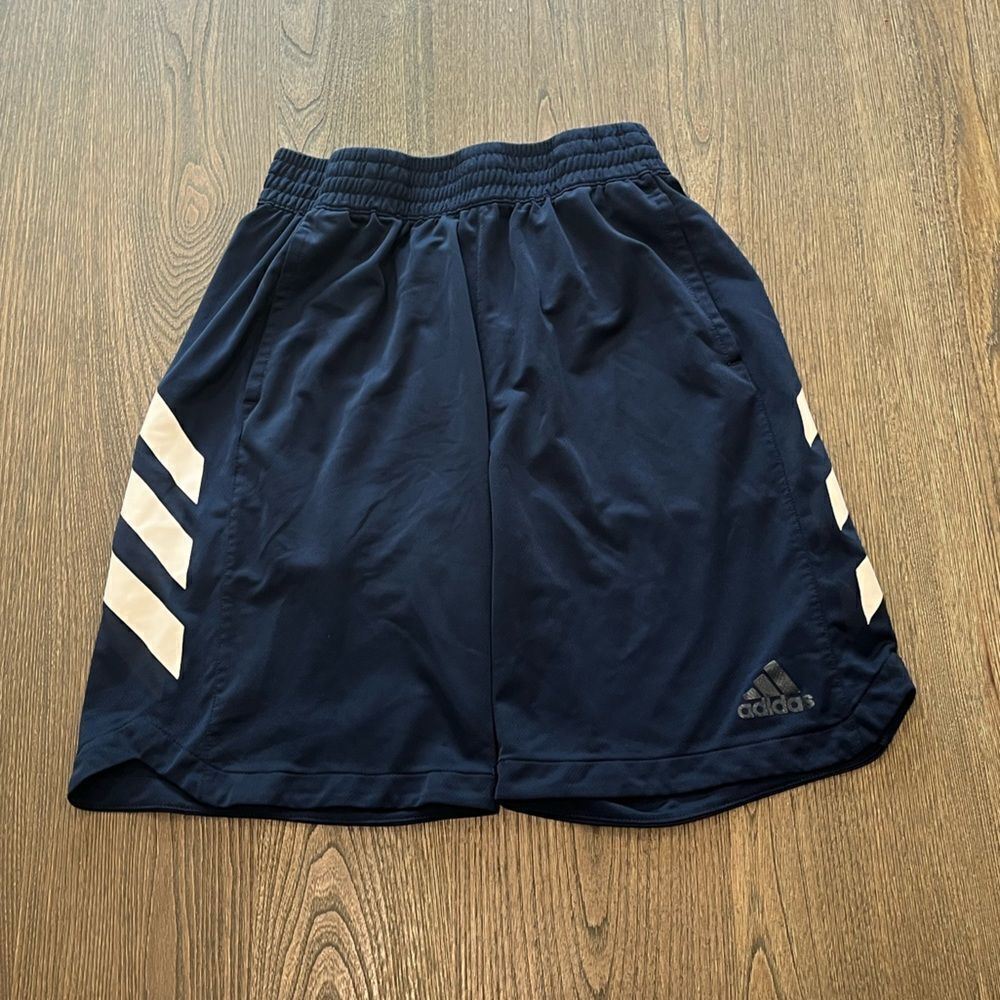 Adidas Navy Athletic Basketball Shorts Size L